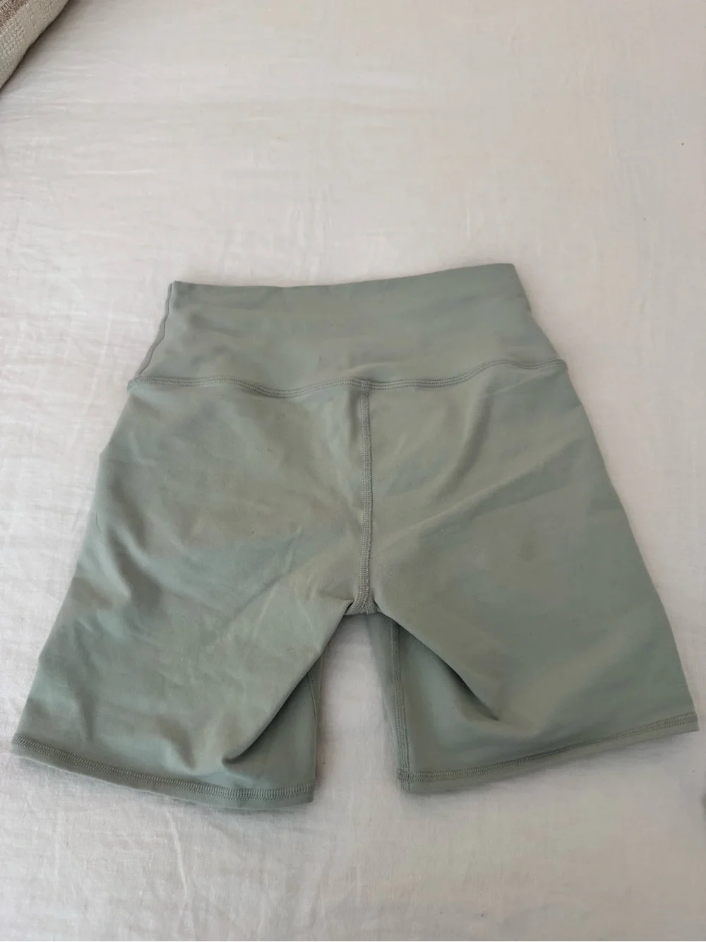 ALO Yoga High-Rise Sage Green Bike Shorts